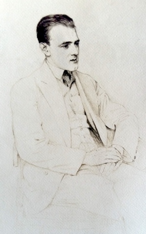 1928 dessin de Chamson par Paul-Émile Bécat